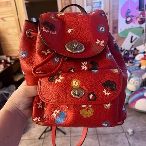 Coach backpack purse with matching wallet